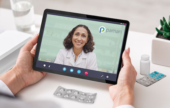 Medihub_handheld view on call